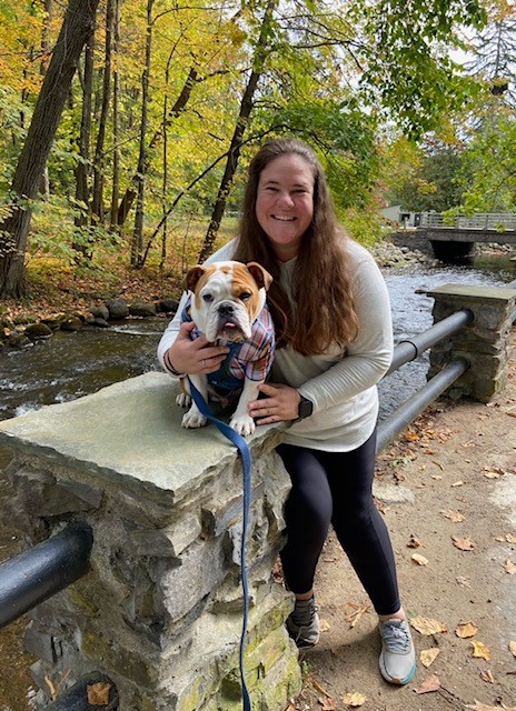 Heather and her dog Kenzo