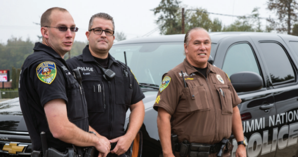 Lummi Nation law enforcement officers